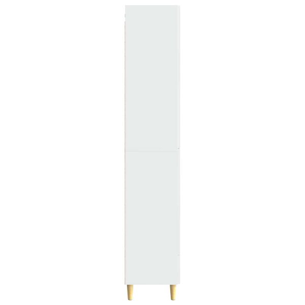 Комплект шкафове 2 pcs Бял гланц 66 х 34,5 х 95 см