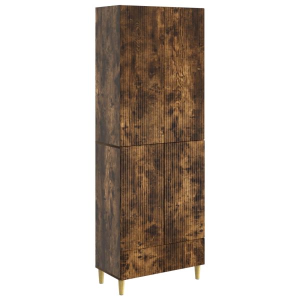 Комплект шкафове 2 pcs Опушен дъб 66 х 34,5 х 95 см
