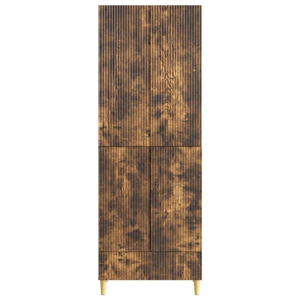 Комплект шкафове 2 pcs Опушен дъб 66 х 34,5 х 95 см
