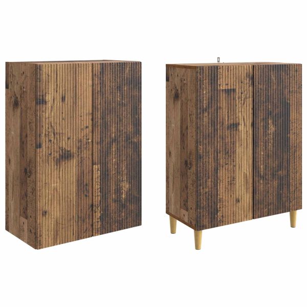 Комплект шкафове 2 pcs Старо дърво 66 x 34,5 x 90 см