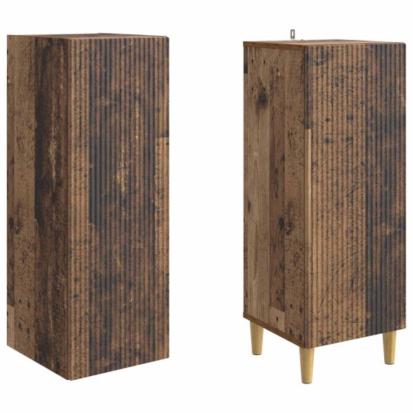 Комплект шкафове 2 pcs Старо дърво 33 x 34,5 x 90 см