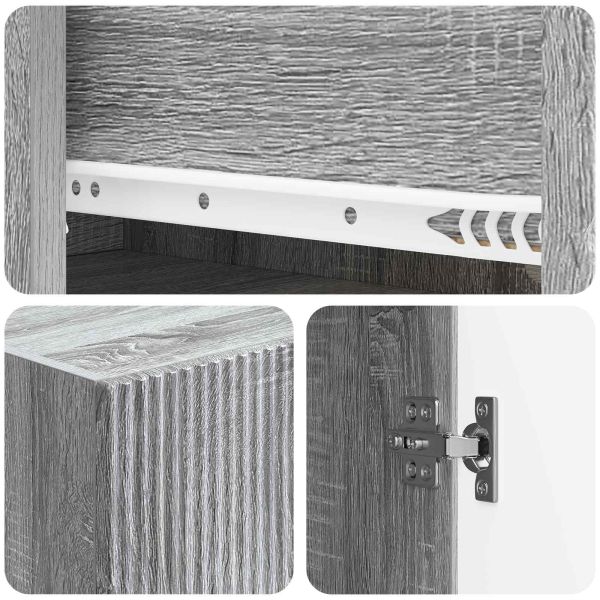 Комплект шкафове 2 pcs 66 x 34,5 x 90 см Инженерна дървесина