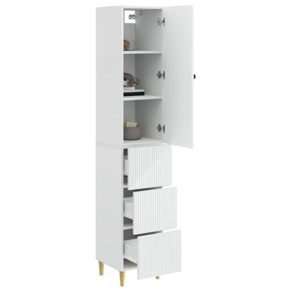 Комплект шкафове 2 pcs Бял гланц 33 x 34,5 x 90 см