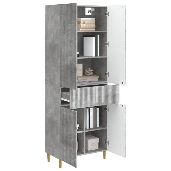 Комплект шкафове 2 pcs Бетонно сиво 66 x 34,5 x 90 см