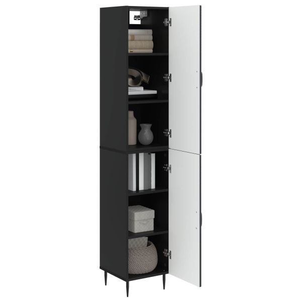 Комплект шкафове 2 pcs Черно 33 x 34,5 x 89,5 см