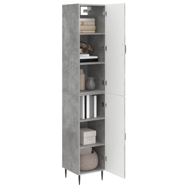 Комплект шкафове 2 pcs Бетонно сиво 33 x 34,5 x 89,5 см