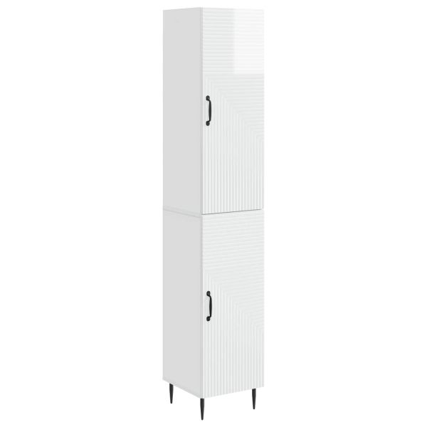 Комплект шкафове 2 pcs Бял гланц 33 x 34,5 x 89,5 см