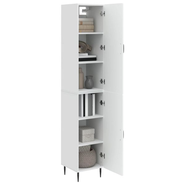 Комплект шкафове 2 pcs Бял гланц 33 x 34,5 x 89,5 см