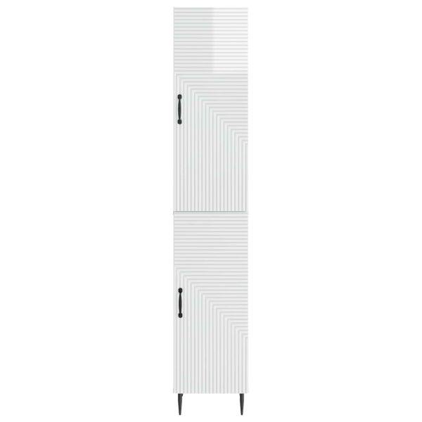 Комплект шкафове 2 pcs Бял гланц 33 x 34,5 x 89,5 см