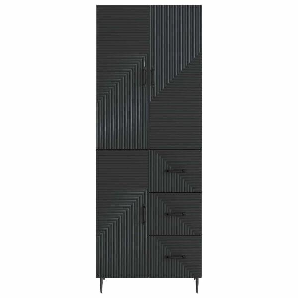 Комплект шкафове 2 pcs Черно 66 x 34,5 x 89,5 см