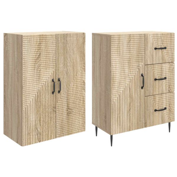 Комплект шкафове 2 pcs Дъб сонома 66 x 34,5 x 89,5 см