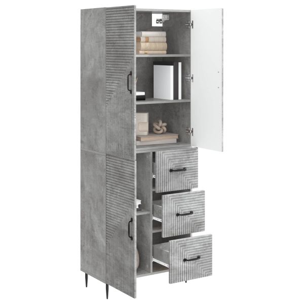 Комплект шкафове 2 pcs Бетонно сиво 66 x 34,5 x 89,5 см