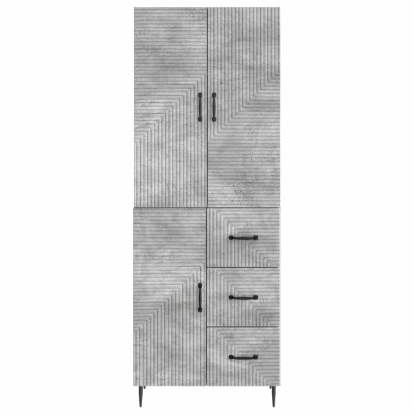 Комплект шкафове 2 pcs Бетонно сиво 66 x 34,5 x 89,5 см