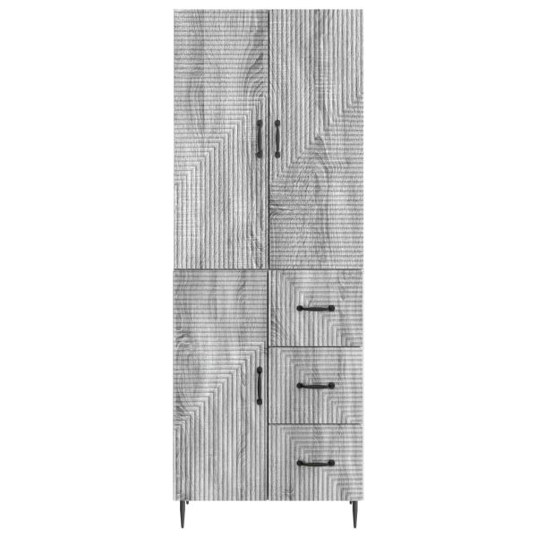 Комплект шкафове 2 pcs Сив Сонома 66 x 34,5 x 89,5 см