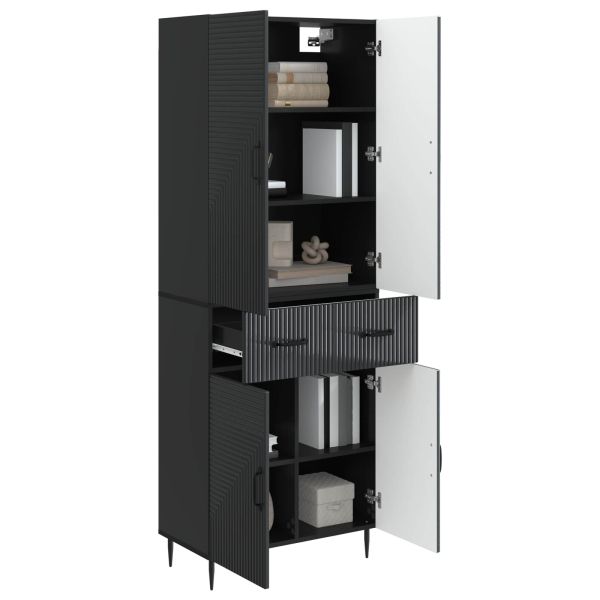 Комплект шкафове 2 pcs Черно 66 x 34,5 x 89,5 см