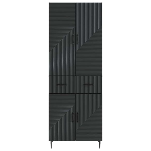 Комплект шкафове 2 pcs Черно 66 x 34,5 x 89,5 см