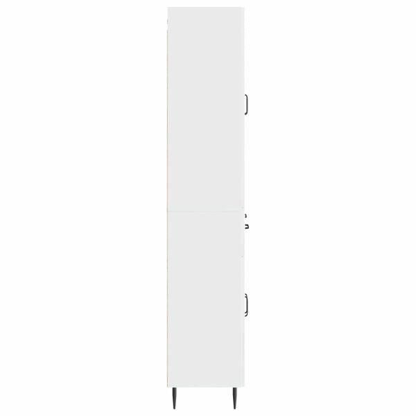 Комплект шкафове 2 pcs Бял гланц 66 x 34,5 x 89,5 см