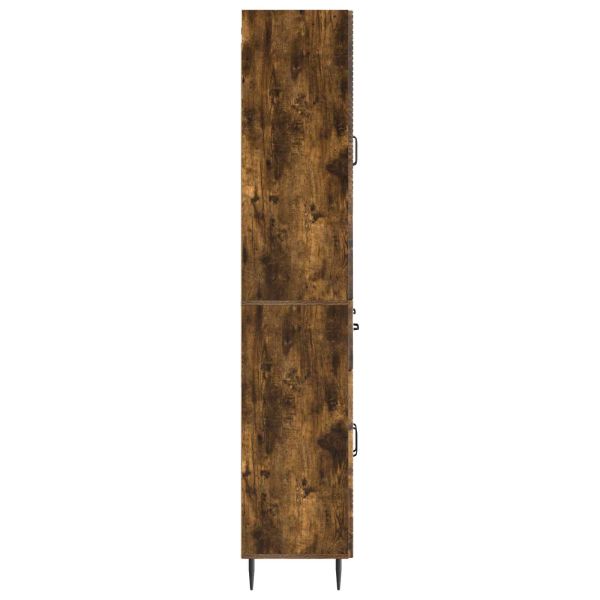 Комплект шкафове 2 pcs Опушен дъб 66 x 34,5 x 89,5 см