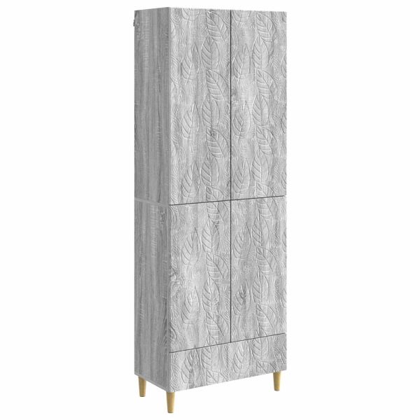 Комплект шкафове 2 pcs Сив Сонома Инженерна дървесина