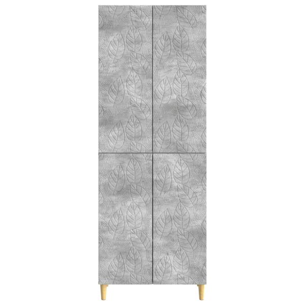 Комплект шкафове 2 pcs Бетонно сиво Инженерна дървесина