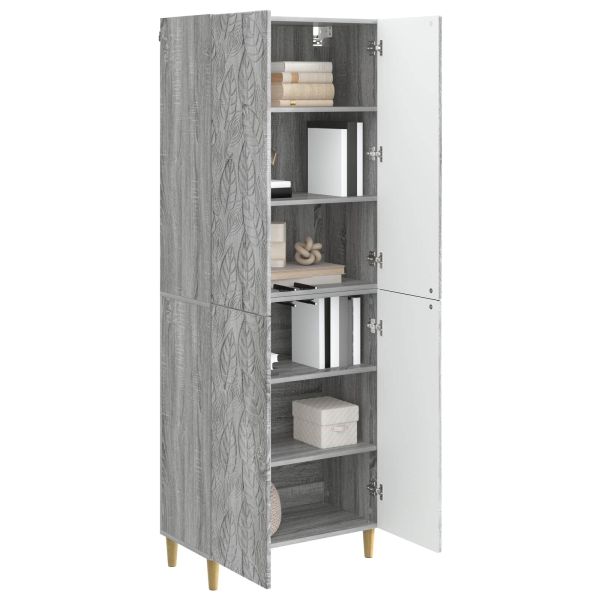 Комплект шкафове 2 pcs Сив Сонома Инженерна дървесина