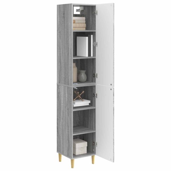 Комплект шкафове 2 pcs Сив Сонома Инженерна дървесина