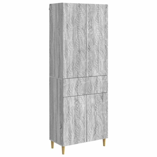 Комплект шкафове 2 pcs Сив Сонома Инженерна дървесина
