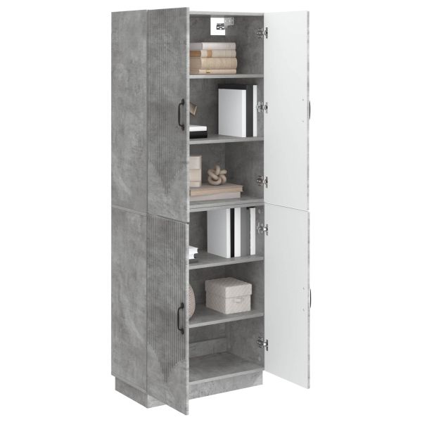 Комплект шкафове 2 pcs Бетонно сиво Инженерна дървесина