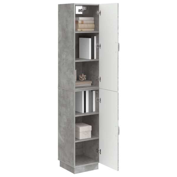 Комплект шкафове 2 pcs Бетонно сиво Инженерна дървесина