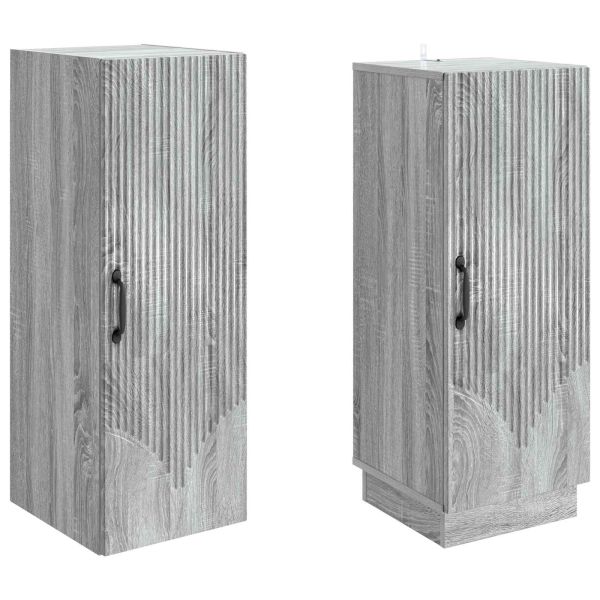 Комплект шкафове 2 pcs Сив Сонома Инженерна дървесина