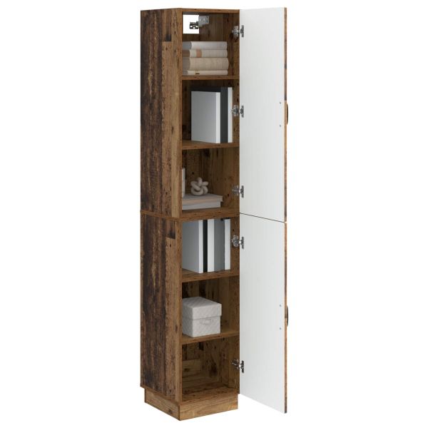 Комплект шкафове 2 pcs Старо дърво Инженерна дървесина