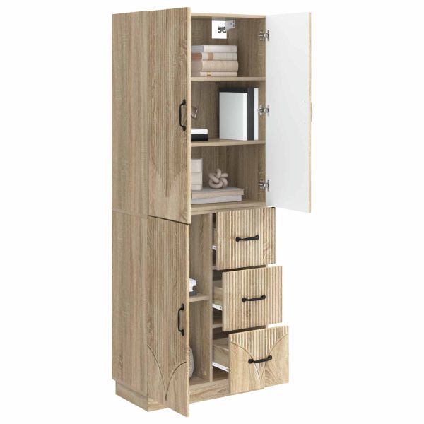 Комплект шкафове 2 pcs Дъб сонома Инженерна дървесина