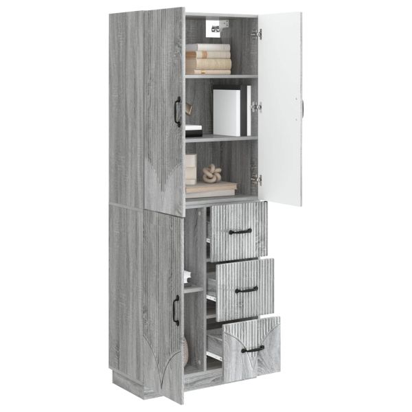 Комплект шкафове 2 pcs Сив Сонома Инженерна дървесина