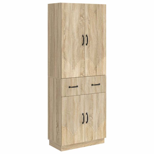 Комплект шкафове 2 pcs Дъб сонома Инженерна дървесина