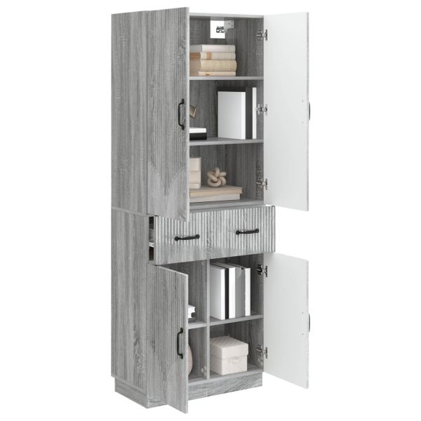 Комплект шкафове 2 pcs Сив Сонома Инженерна дървесина