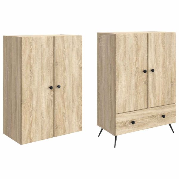 Комплект шкафове 2 pcs Дъб сонома Инженерна дървесина