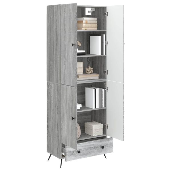 Комплект шкафове 2 pcs Сив Сонома Инженерна дървесина