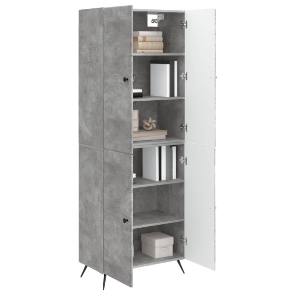 Комплект шкафове 2 pcs Бетонно сиво Инженерна дървесина