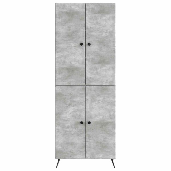 Комплект шкафове 2 pcs Бетонно сиво Инженерна дървесина