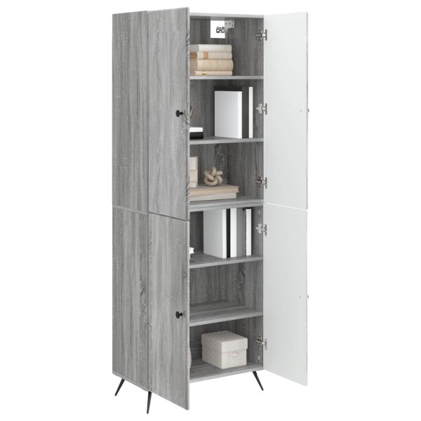 Комплект шкафове 2 pcs Сив Сонома Инженерна дървесина