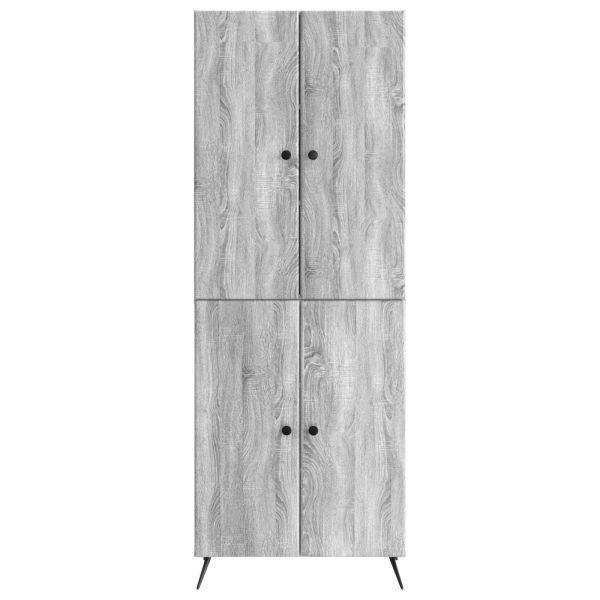 Комплект шкафове 2 pcs Сив Сонома Инженерна дървесина