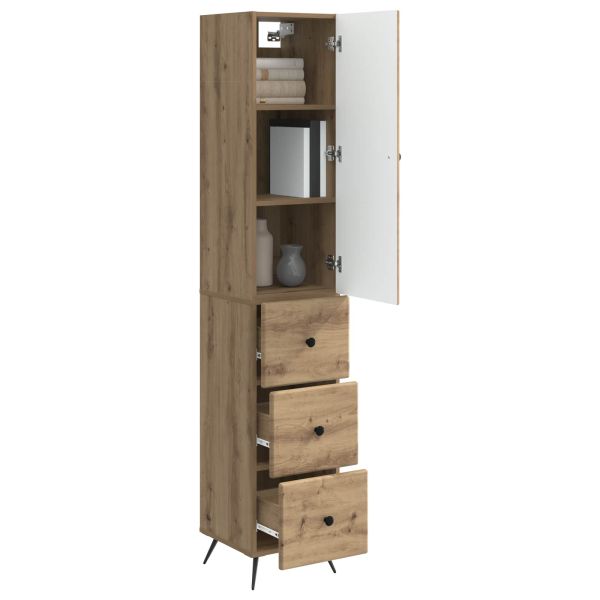 Комплект шкафове 2 бр. 34,5 x 34,5 x 90 см Инженерна дървесина