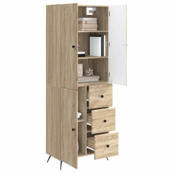 Комплект шкафове 2 pcs Дъб сонома Инженерна дървесина