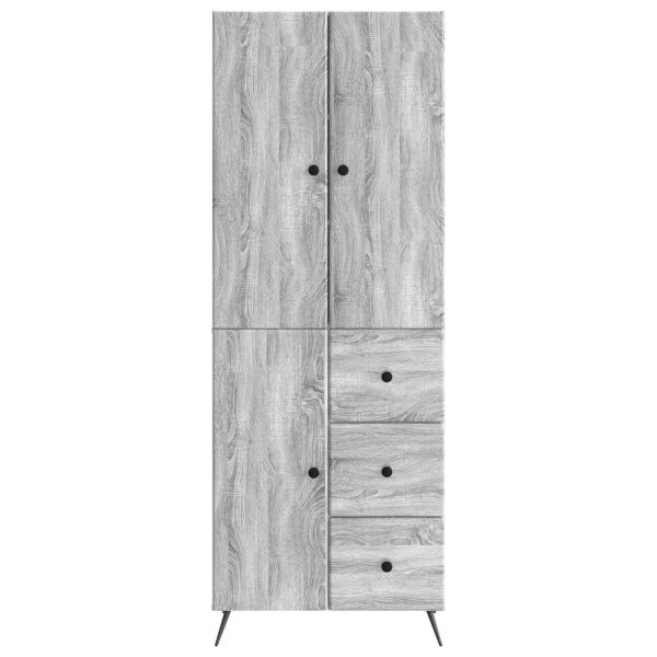 Комплект шкафове 2 pcs Сив Сонома Инженерна дървесина