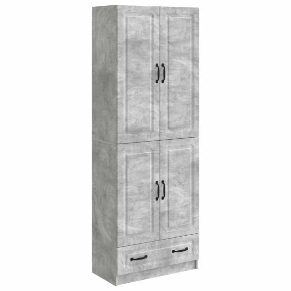 Комплект шкафове 2 pcs Бетонно сиво Инженерна дървесина