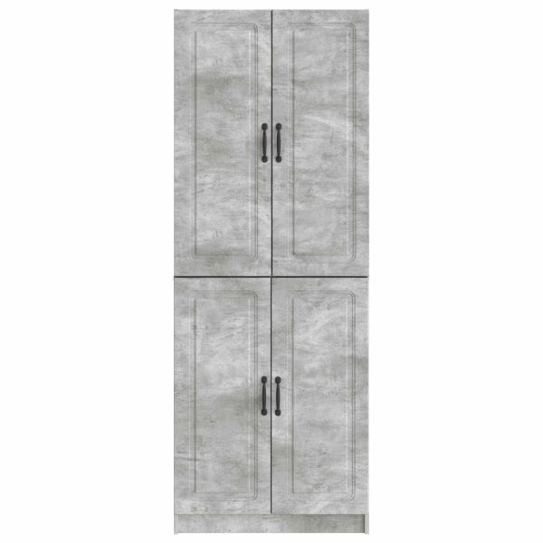 Комплект шкафове 2 pcs Бетонно сиво Инженерна дървесина