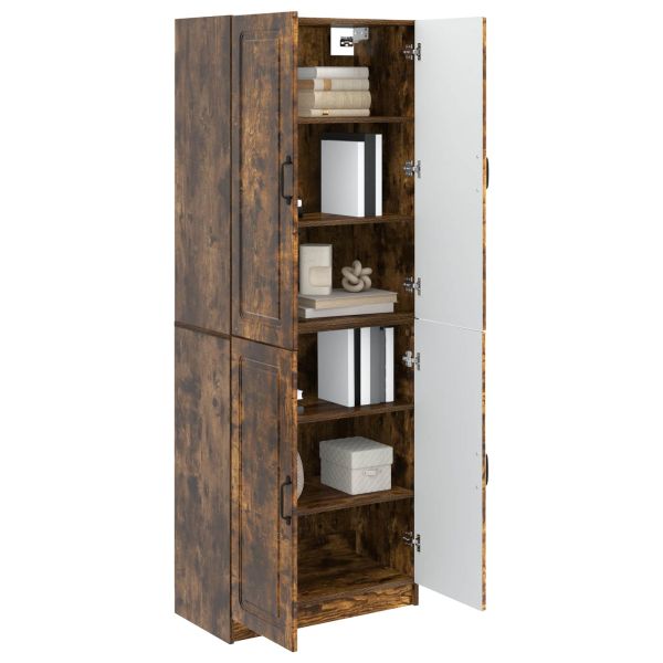 Комплект шкафове 2 pcs Опушен дъб Инженерна дървесина