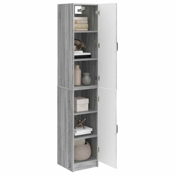 Комплект шкафове 2 pcs Сив Сонома Инженерна дървесина