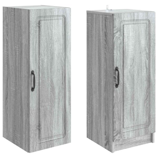 Комплект шкафове 2 pcs Сив Сонома Инженерна дървесина