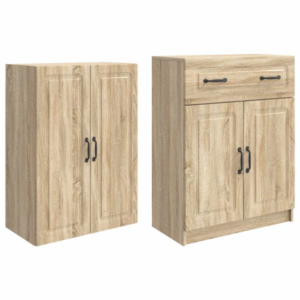 Комплект шкафове 2 pcs Дъб сонома Инженерна дървесина